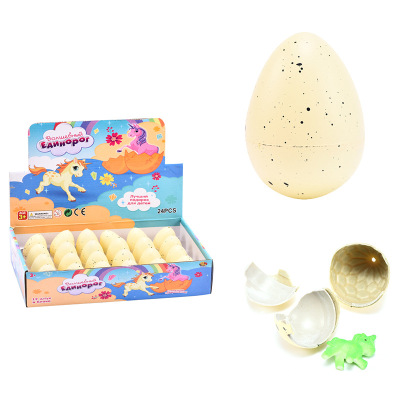 Manufacturers direct new unicorn expansion toys unicorns soaked in water to expand the hatching egg mystery egg puzzle toys