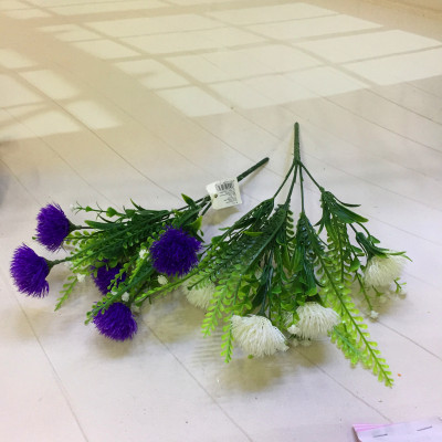 Factory direct sale of 4 heads of water plant dandelion imitation flowers artificial flowers