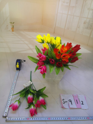 Manufacturers direct 5 fork 6 flower simulation flower artificial flower containing bud