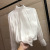 [live/wechat business exclusive] factory direct sale of new women's spring 2020 stand collar 100% pleated pure color chiffon