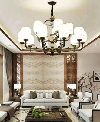 New Chinese Style Living Room Bedroom Dining Room 6 Heads 8 Heads 15 Heads Chandelier