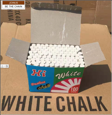 white chalk 8X10 100PCSProfessional Non Toxic School Water Soluble Dustless White HI CRAIES DE BLANCHES stationery