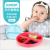 Bumkins Baby Silicone Plate Children's Integrated Smiling Face Tableware Baby Compartment Solid Food Bowl Snack Catcher