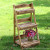 Special new product promotion Nordic style solid wood can be folded flower frame three white solid storage rack