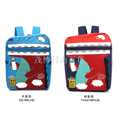 Korean cute dinosaur children bag baby backpack kindergarten