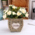 Handmade creative crochet flowerpot lovely garden style flower arrangement crochet succulent basket home decoration