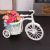 Small tricycle flower basket flowerpot creative display simulation plastic cane float wedding gift photography props