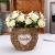 Handmade creative crochet flowerpot lovely garden style flower arrangement crochet succulent basket home decoration