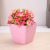 Square color plastic flowerpot resin flower arrangement simulation succulent small Square potted device home decoration