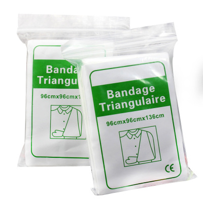 Medical outdoor non-woven first aid kit accessories emergency rescue bandage emergency bandage triangle towel