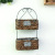 Factory direct selling garden tieyi wall-hanging flowerpot willow simulation wall rattan creative weaving double-layer basket
