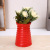 Color resin small waist round mouth plastic vase simulation flower flower home decoration desktop decoration