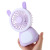 Creative cartoon usb small fan charging portable handheld mini fan wholesale with towns
