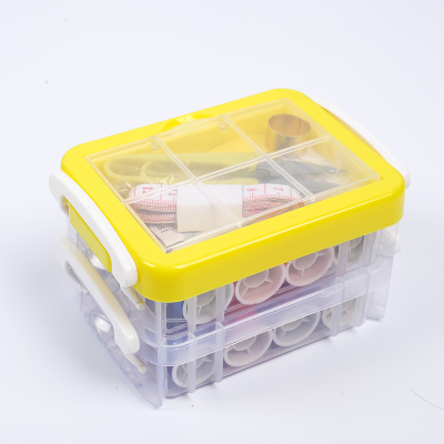 The New 2019 household sewing box set multi - functional double - layer sewing bag sewing needle