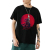 Hip hop scarlet moon print T-shirt round neck print T-shirt punk print T-shirt custom made