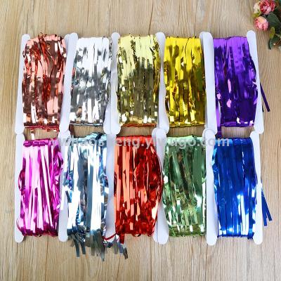 PET light rain curtain tassel children's first birthday festival stage wedding room background decoration