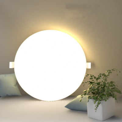 Frameless Free Hole Concealed LED Energy-Saving Panel Light round Frameless Panel Light