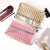 Hot Sale Striped Laser Briefcase Pu Waterproof Portable Cosmetic Bag Storage Wash Bag Exclusive for Cross-Border