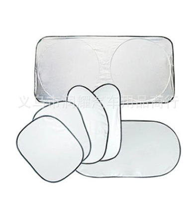 New car supplies silver-coated sunshade block 6 sets of Foam cotton car sunshade block manufacturers wholesale
