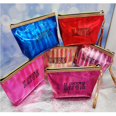 Manufacturers direct travel waterproof skin care products storage bag multicolored color PVC leather makeup bag in customized