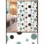 Bathroom Shower Curtain Set Punch-Free Waterproof Thickened Curtain Blackout Door Curtain Shower Hanging Curtain Fabric
