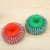 2 Pack Cleaning Steel Wire Ball Washing Pot Steel Wire Ball Dish Brush Pot Kitchen Cleaning Brush Factory Wholesale