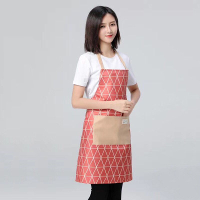 Korean Fashion Apron Waterproof Oil-Proof Cooking Apron Sleeveless Apron Kitchen Home Restaurant Work Clothes Wholesale