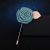 Korean broach of rose broach with thick cloth