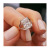 Rongyu Wish Popular Four-Claw Square Shining Zircon Ring European and American Women's Elegant Bridal Wedding Diamond Ring