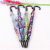 Export Hot Sale 10K Flower Cloth Straight Pole Umbrella Imitation Wood Curved Handle Umbrella