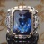 Rongyu Wish Hot Sale Vintage Thai Silver Sapphire Crystal Ring Classic Square Carved Men's Domineering Ring