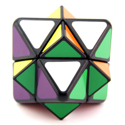 Blue fangfang cube black shaped four axis eight oblique turn puzzle fun fangfang cube through wholesale
