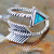 Rong Yu EBay New Style Plated S925 Silver Turquoise Feather Bow and Arrow Ring European and American Creative Retro Thai Silver Ring