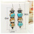 Rong Yuomei Plated S925 Vintage Thai Silver Turquoise Earrings Fashion Creative Champagne Crystal Long Earrings for Women