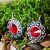 Rong Yu Wish Hot Selling New Creative Raspberry Flower Earrings European and American Inlaid Red Treasure Crystal Engagement Ear Pendant Female