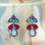 Rong Yu Wish Hot Selling Style Inlaid Colorful Crystal Diamond Moonstone Earrings European and American Fashion Drop Pear-Shaped Ear Pendant