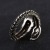 Rongyu wish hot sale restoring ancient ways, taiyin 925 powerful gas dragon world ring European and American men and women open the dragon ring