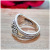 Rong Yu Wish Hot Selling 925-Plated Vintage Thai Silver Rose Ring Exquisite Relief Flower Valentine's Day Ring