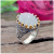 Rong Yu Wish Hot Selling 925-Plated Vintage Moonstone Ring Inlaid with Bright Black Diamond Creative Two-Color Crown Ring