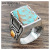 Rongyu Wish Popular 925 Vintage Thai Silver Turquoise Two-Tone Ring European and American Wedding Men's Gemstone Ring