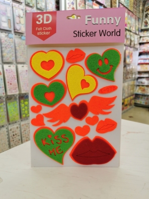 Felt Children's Three-Dimensional Decoration Stickers