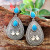 Rong Yu Wish New European and American National Style Orchid Pine Gem Exaggerated Earrings Korean Retro Court Ear Stud Wholesale