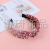 Large Particles Imitation Pearl Decorative Cloth Knot in the Middle Headband All-Match Retro Temperament Artistic Style Hair-Hoop Headband