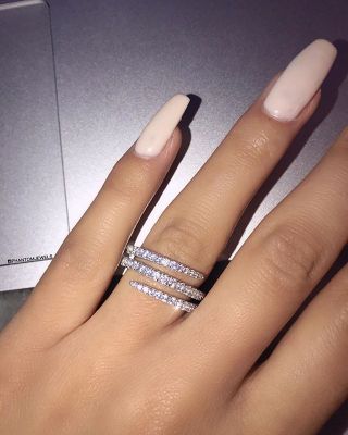 Rongyu wish hot style creative meteor micro set full diamond ring female American personality 3 rings around the fashion ring