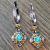 Rong Yu Wish Popular European and American Diamond Set Hailanbao Court Ear Pendant Plated 925 Ancient Silver 18K Gold Color Separation Earrings