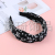 Letter Pattern Decoration Two-Color Autumn and Winter Flannel Cloth Headband Hair Accessories Adult Sweet Hairpin with Broad Edge Headdress