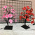 Cross - border romantic girl peach blossom small tree light iron LED light with switch plug room decoration
