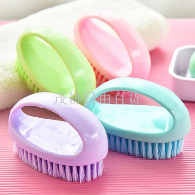 Home multifunctional cleaning laundry brush colorful candy egg - shaped brush