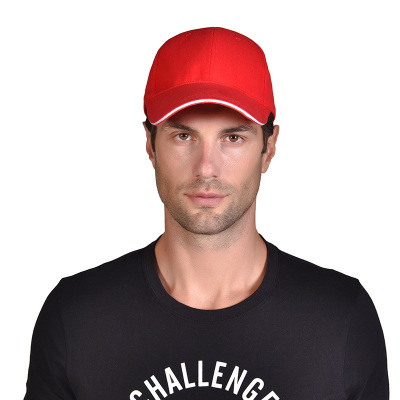 Pure color advertising cotton blank baseball cap wholesale spot glossy cap cotton cap can be customized