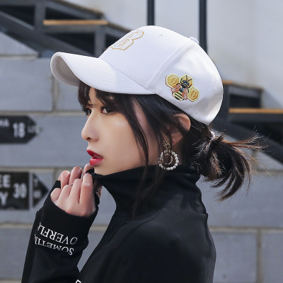 Spring and summer European and American style elastic size cap male and female leisure fully closed baseball cap imported embroidery